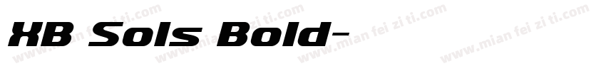 XB Sols Bold字体转换